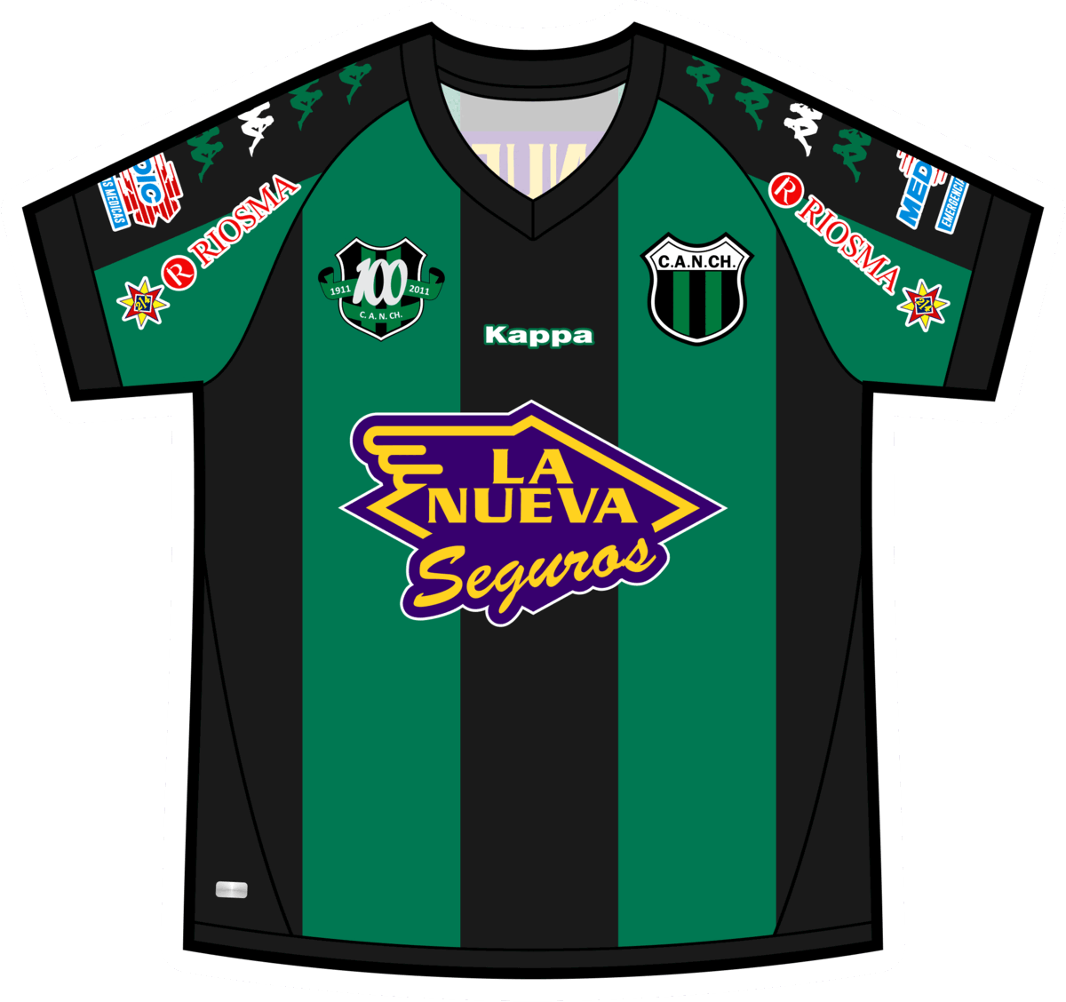 Camiseta histórica de Nueva Chicago, 2012 (versión A)