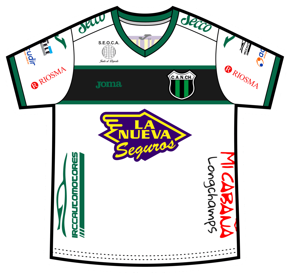 Camiseta histórica de Nueva Chicago, 2015 (versión B)